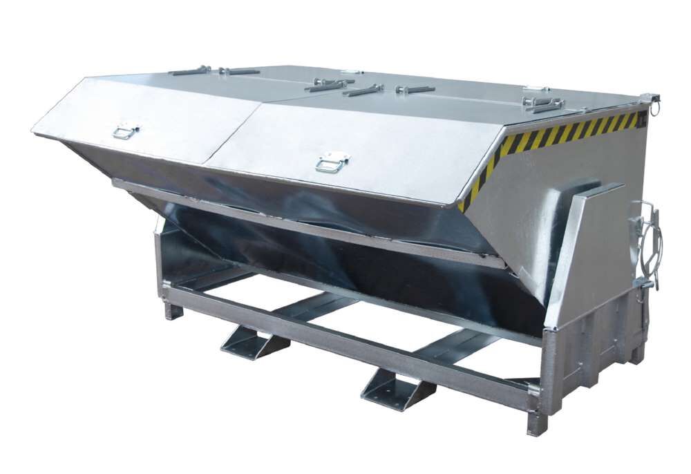 Bauer Kippbehälter BK 200 feuerverzinkt Produktbild Bauer Kippbehälter BK 200 feuerverzinkt bild 2