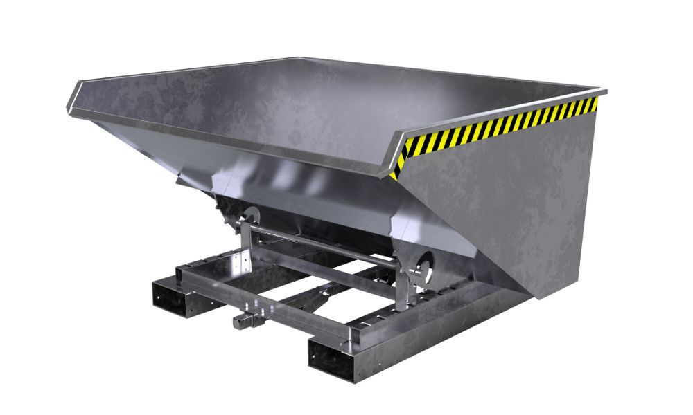 Bauer Kippbehälter 4A 900 feuerverzinkt Produktbild Bauer Kippbehälter 4A 900 feuerverzinkt