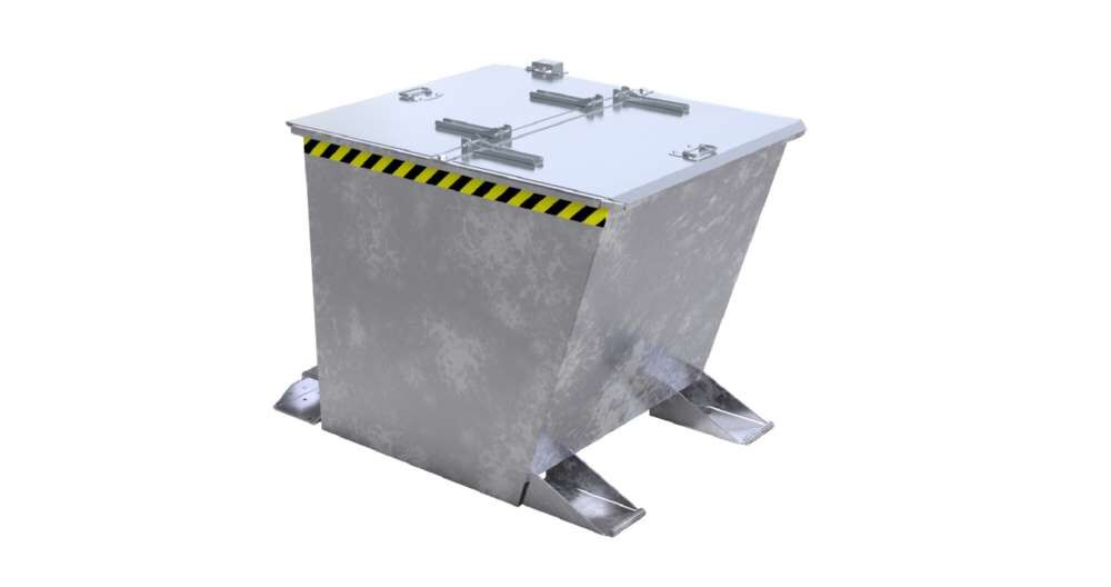 Bauer Kippbehälter GU-RZ 55 feuerverzinkt Produktbild Bauer Kippbehälter GU-RZ 55 feuerverzinkt bild 2