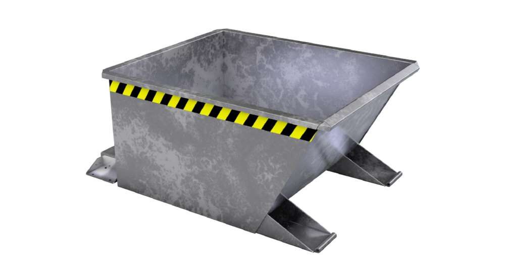 Bauer Kippbehälter GU-RZ 30 feuerverzinkt Produktbild Bauer Kippbehälter GU-RZ 30 feuerverzinkt