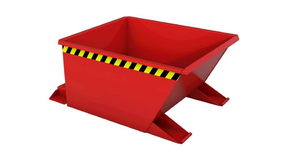 Bauer Kippbehälter lackiert in der Farbe Feuerrot GU-RZ 30 Produktbild Bauer Kippbehälter lackiert in der Farbe Feuerrot GU-RZ 30
