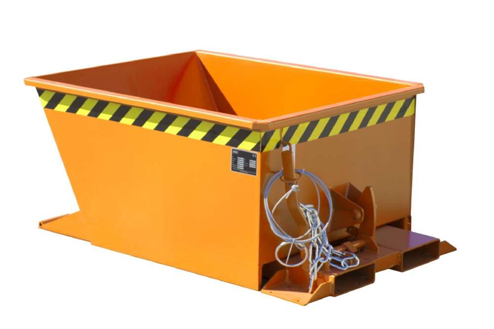 Bauer Kippbehälter lackiert in der Farbe Gelborange GU-RZ 30 Produktbild Bauer Kippbehälter lackiert in der Farbe Gelborange GU-RZ 30 bild 2