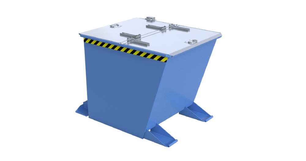 Bauer Kippbehälter lackiert in der Farbe Lichtblau GU-RZ 55 Produktbild Bauer Kippbehälter lackiert in der Farbe Lichtblau GU-RZ 55 bild 2