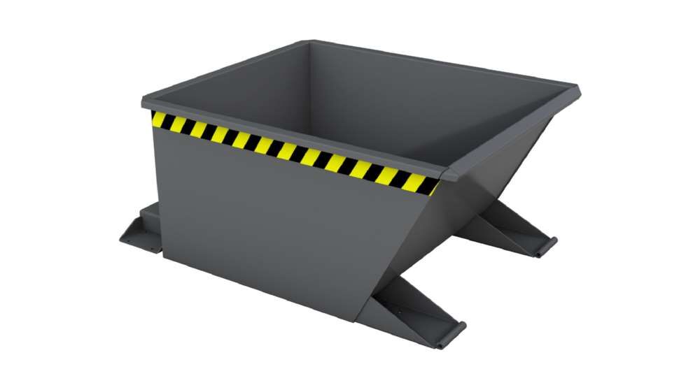 Bauer Kippbehälter lackiert in der Farbe Mausgrau GU-RZ 30 Produktbild Bauer Kippbehälter lackiert in der Farbe Mausgrau GU-RZ 30