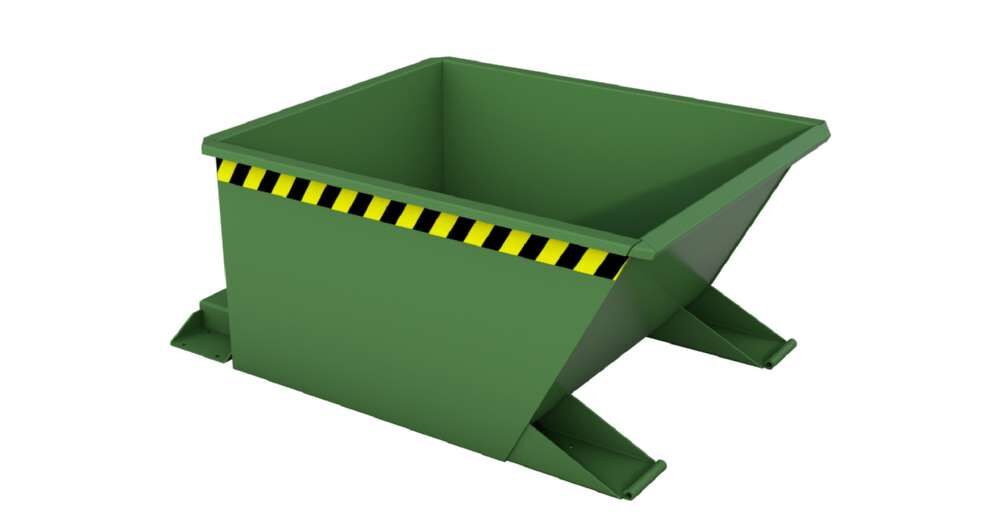 Bauer Kippbehälter lackiert in der Farbe Resedagrün GU-RZ 30 Produktbild Bauer Kippbehälter lackiert in der Farbe Resedagrün GU-RZ 30