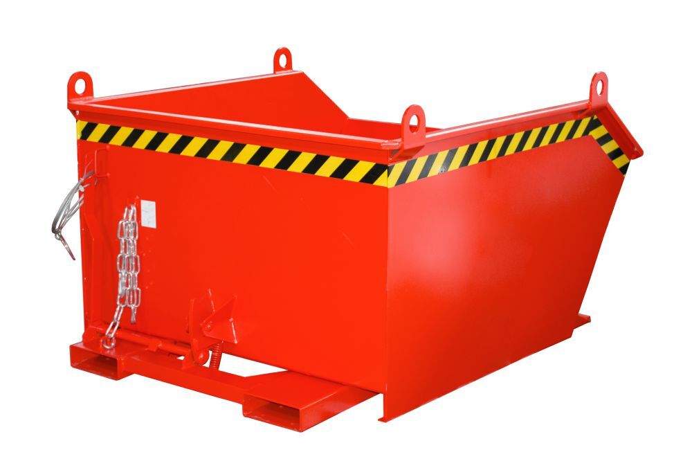 Bauer Kippbehälter lackiert in der Farbe Feuerrot GU 1000 Produktbild Bauer Kippbehälter lackiert in der Farbe Feuerrot GU 1000 bild 2