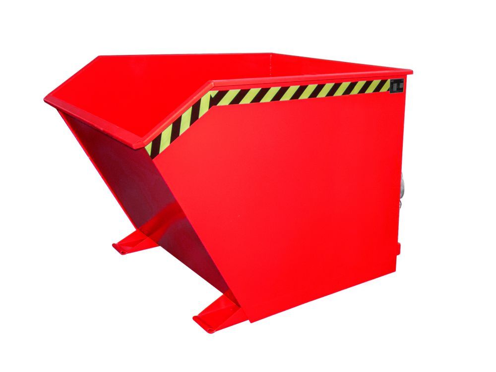 Bauer Kippbehälter feuerrot Stabiler Grundrahmen Produktbild Bauer Kippbehälter feuerrot Stabiler Grundrahmen