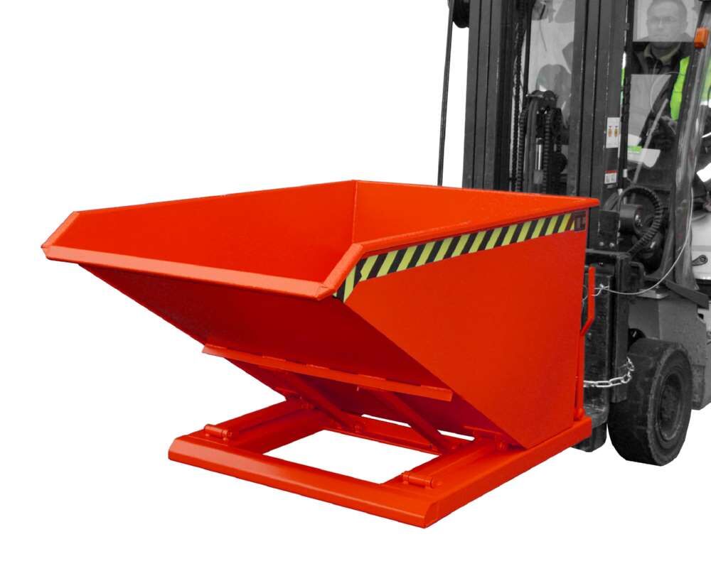 Bauer Kippbehälter NK 100 lackiert in der Farbe Feuerrot Produktbild Bauer Kippbehälter NK 100 lackiert in der Farbe Feuerrot