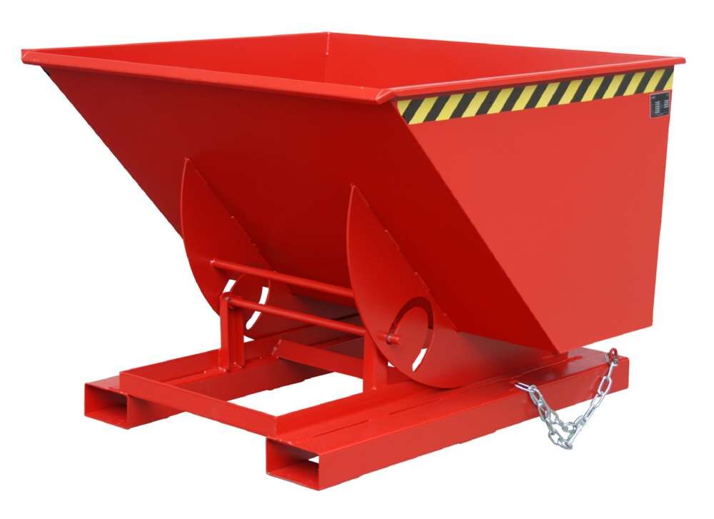 Bauer Kippbehälter mit Abrollmechanismus AK 100 lackiert in der Farbe Feuerrot Produktbild Bauer Kippbehälter mit Abrollmechanismus AK 100 lackiert in der Farbe Feuerrot