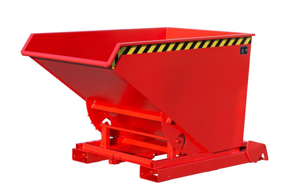 Bauer Kippbehälter lackiert in der Farbe Feuerrot 4A 1200 Produktbild Bauer Kippbehälter lackiert in der Farbe Feuerrot 4A 1200