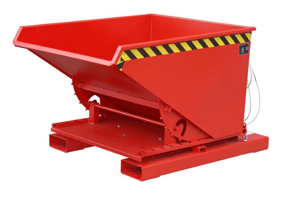 Bauer Kippbehälter 3S 600 lackiert in der Farbe Feuerrot Produktbild Bauer Kippbehälter 3S 600 lackiert in der Farbe Feuerrot
