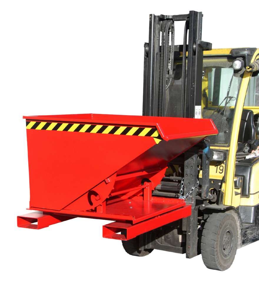 Bauer Kippbehälter 3S 600 lackiert in der Farbe Feuerrot Produktbild Bauer Kippbehälter 3S 600 lackiert in der Farbe Feuerrot bild 2