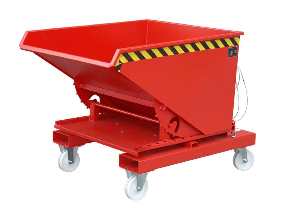 Bauer Kippbehälter 3S 600 lackiert in der Farbe Feuerrot Produktbild Bauer Kippbehälter 3S 600 lackiert in der Farbe Feuerrot bild 5