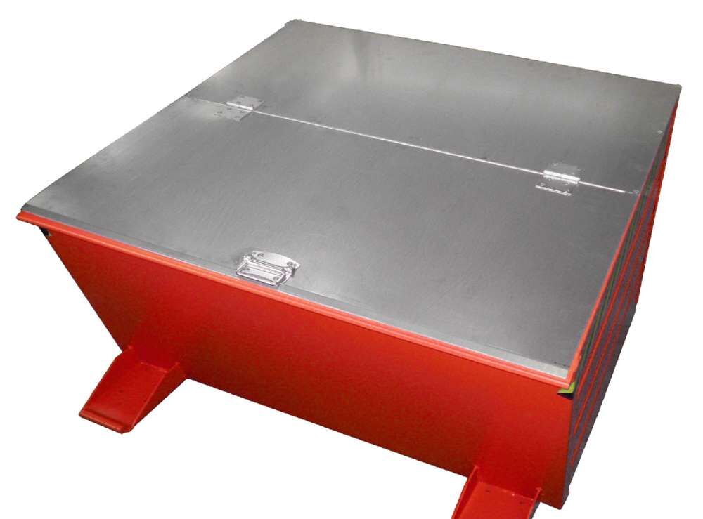 Bauer Kippbehälter VD 800 lackiert in der Farbe Feuerrot Produktbild Bauer Kippbehälter VD 800 lackiert in der Farbe Feuerrot bild 2