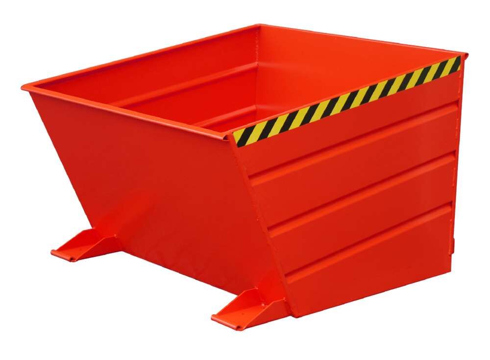 Bauer Kippbehälter VD 1000 lackiert in der Farbe Feuerrot Produktbild Bauer Kippbehälter VD 1000 lackiert in der Farbe Feuerrot