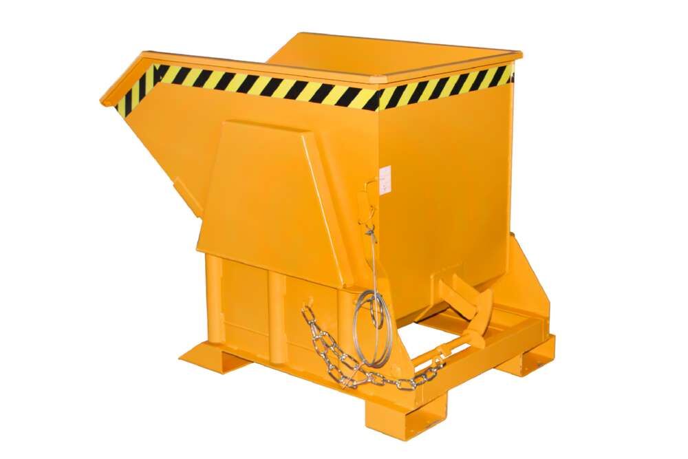 Bauer Kippbehälter BK 50 lackiert in der Farbe Gelborange Produktbild Bauer Kippbehälter BK 50 lackiert in der Farbe Gelborange bild 2
