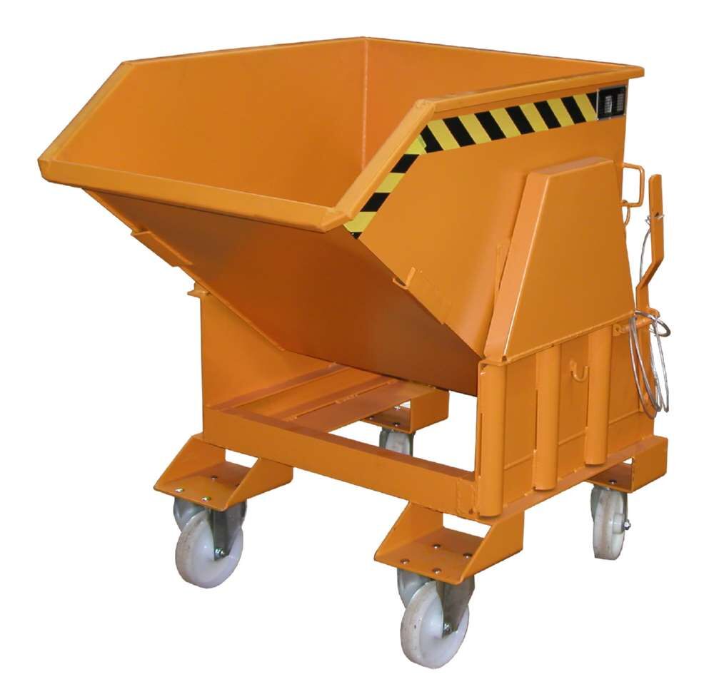 Bauer Kippbehälter BK 50 lackiert in der Farbe Gelborange Produktbild Bauer Kippbehälter BK 50 lackiert in der Farbe Gelborange bild 4