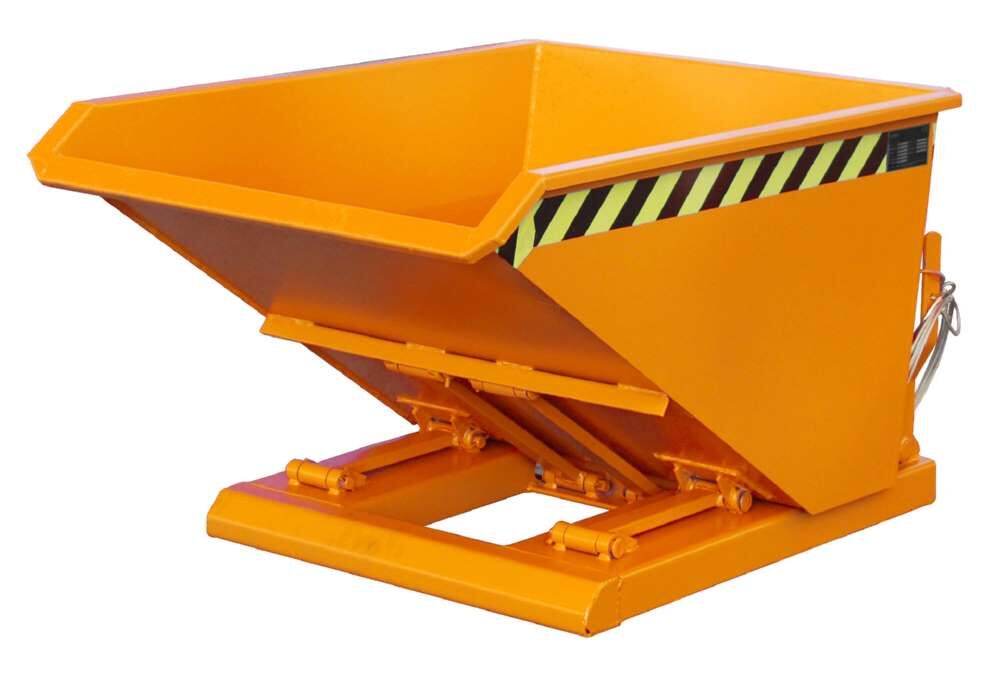 Bauer Kippbehälter NK 30 lackiert in der Farbe Gelborange Produktbild Bauer Kippbehälter NK 30 lackiert in der Farbe Gelborange