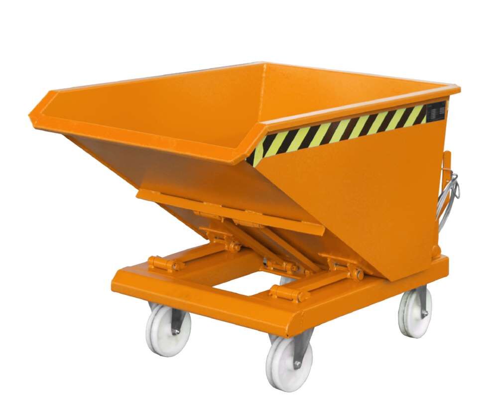 Bauer Kippbehälter NK 30 lackiert in der Farbe Gelborange Produktbild Bauer Kippbehälter NK 30 lackiert in der Farbe Gelborange bild 2