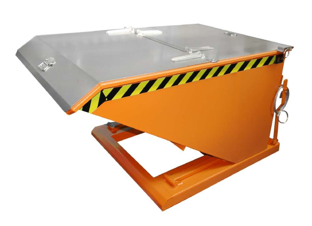 Bauer Kippbehälter NK 75 lackiert in der Farbe Gelborange Produktbild Bauer Kippbehälter NK 75 lackiert in der Farbe Gelborange bild 2