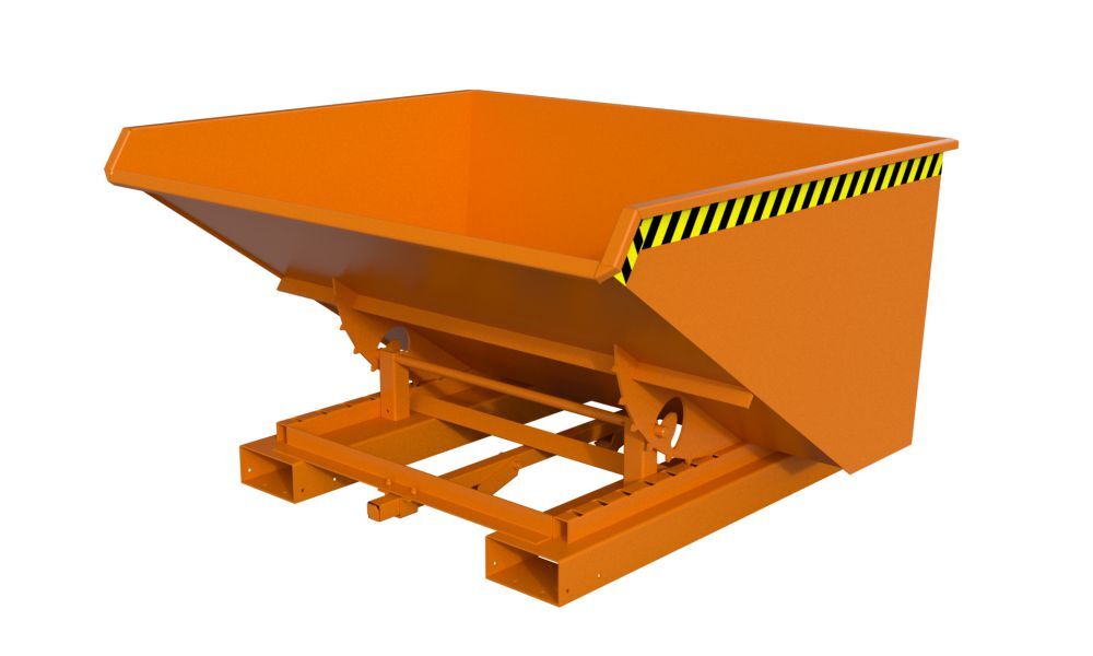 Bauer Kippbehälter lackiert in der Farbe Gelborange4A 900 Produktbild Bauer Kippbehälter lackiert in der Farbe Gelborange4A 900 bild 2