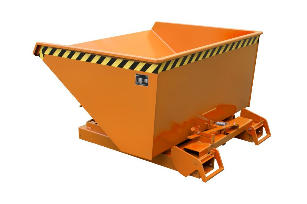 Bauer Kippbehälter lackiert in der Farbe Gelborange4A 900 Produktbild Bauer Kippbehälter lackiert in der Farbe Gelborange4A 900
