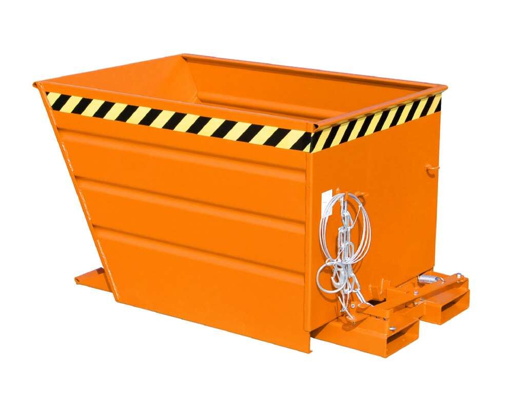 Bauer Kippbehälter VG 550 lackiert in der Farbe Gelborange Produktbild Bauer Kippbehälter VG 550 lackiert in der Farbe Gelborange