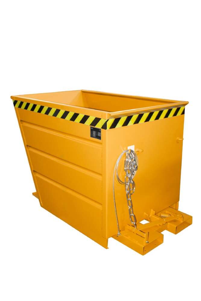 Bauer Kippbehälter VG 700 lackiert in der Farbe Gelborange Produktbild Bauer Kippbehälter VG 700 lackiert in der Farbe Gelborange