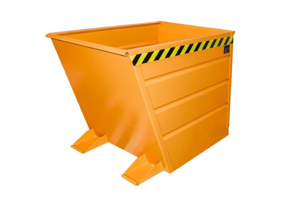 Bauer Kippbehälter VG 700 lackiert in der Farbe Gelborange Produktbild Bauer Kippbehälter VG 700 lackiert in der Farbe Gelborange bild 2
