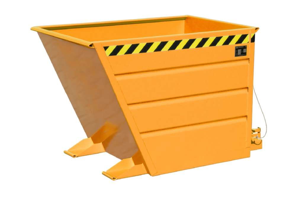 Bauer Kippbehälter VG 700 lackiert in der Farbe Gelborange Produktbild Bauer Kippbehälter VG 700 lackiert in der Farbe Gelborange bild 3