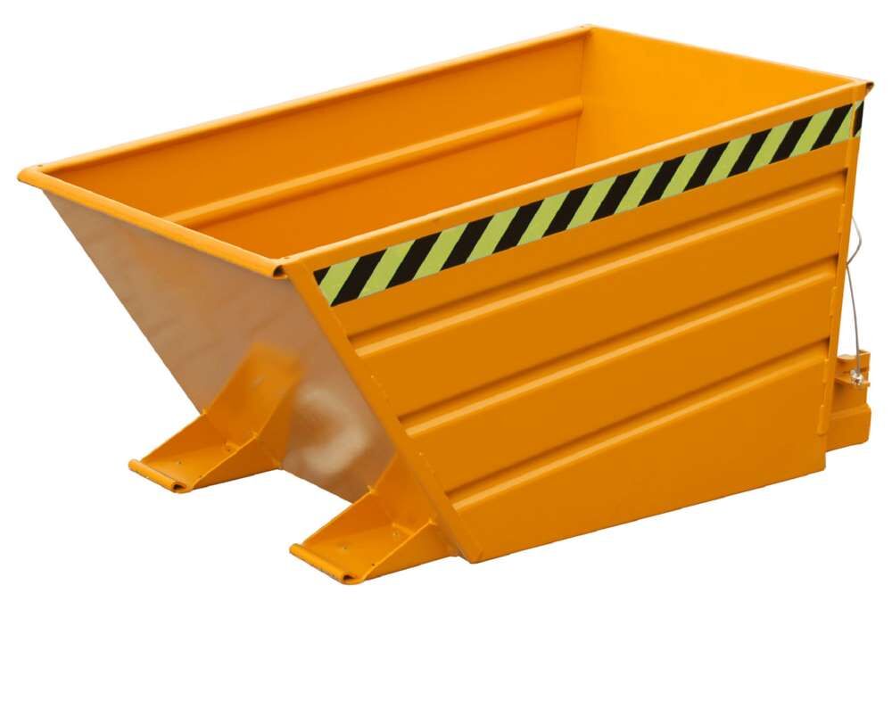 Bauer Kippbehälter VD 500 lackiert in der Farbe Gelborange Produktbild Bauer Kippbehälter VD 500 lackiert in der Farbe Gelborange