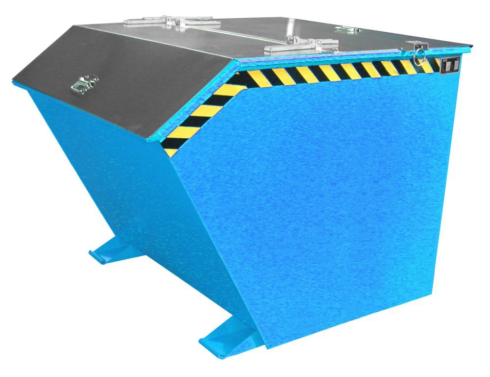 Bauer Kippbehälter lackiert in der Farbe Lichtblau GU 1000 Produktbild Bauer Kippbehälter lackiert in der Farbe Lichtblau GU 1000 bild 2