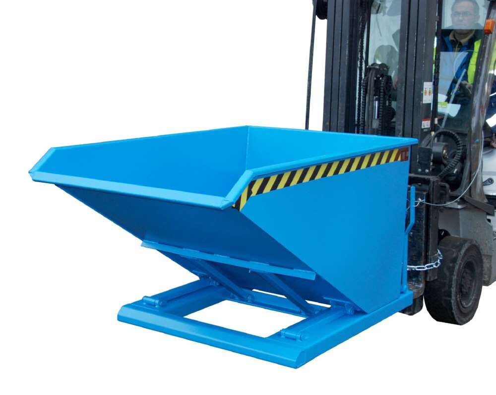 Bauer Kippbehälter NK 100 lackiert in der Farbe Lichtblau Produktbild Bauer Kippbehälter NK 100 lackiert in der Farbe Lichtblau