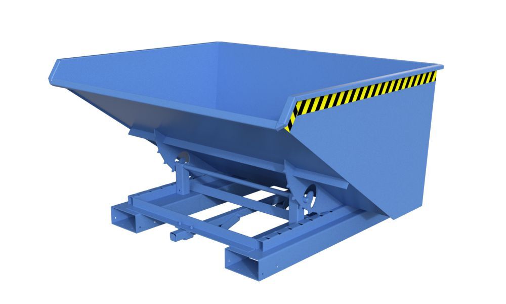 Bauer Kippbehälter lackiert in der Farbe Lichtblau 4A 900 Produktbild Bauer Kippbehälter lackiert in der Farbe Lichtblau 4A 900