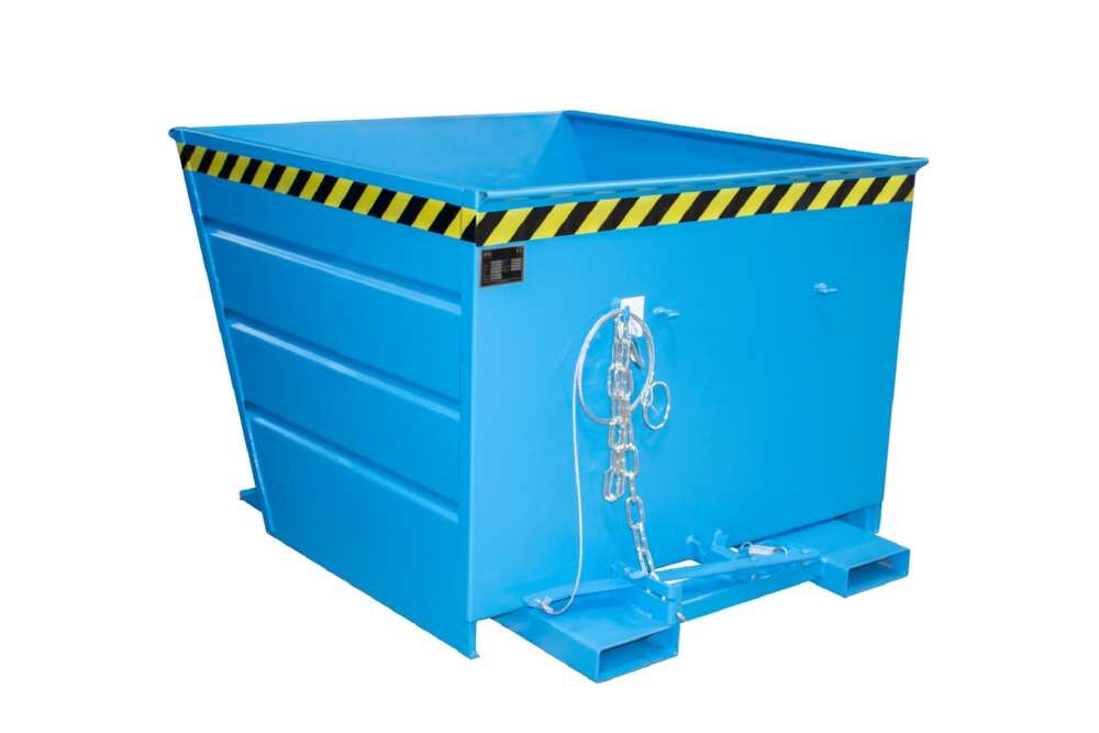 Bauer Kippbehälter VG 1100 lackiert in der Farbe Lichtblau Produktbild Bauer Kippbehälter VG 1100 lackiert in der Farbe Lichtblau