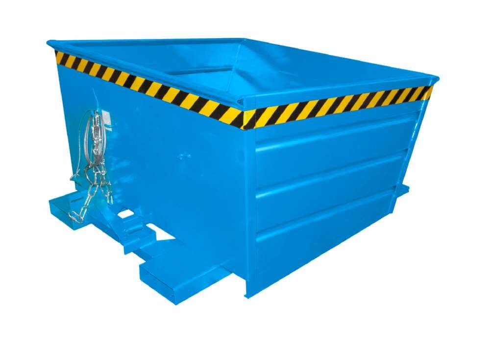 Bauer Kippbehälter VD 800 lackiert in der Farbe Lichtblau Produktbild Bauer Kippbehälter VD 800 lackiert in der Farbe Lichtblau