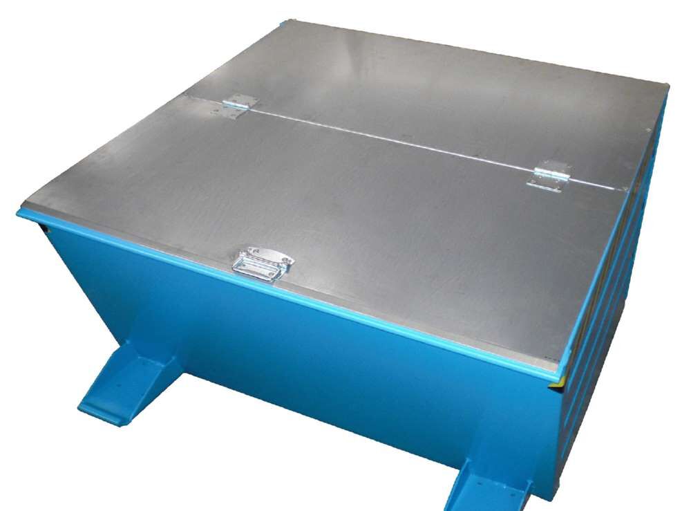 Bauer Kippbehälter VD 800 lackiert in der Farbe Lichtblau Produktbild Bauer Kippbehälter VD 800 lackiert in der Farbe Lichtblau bild 2