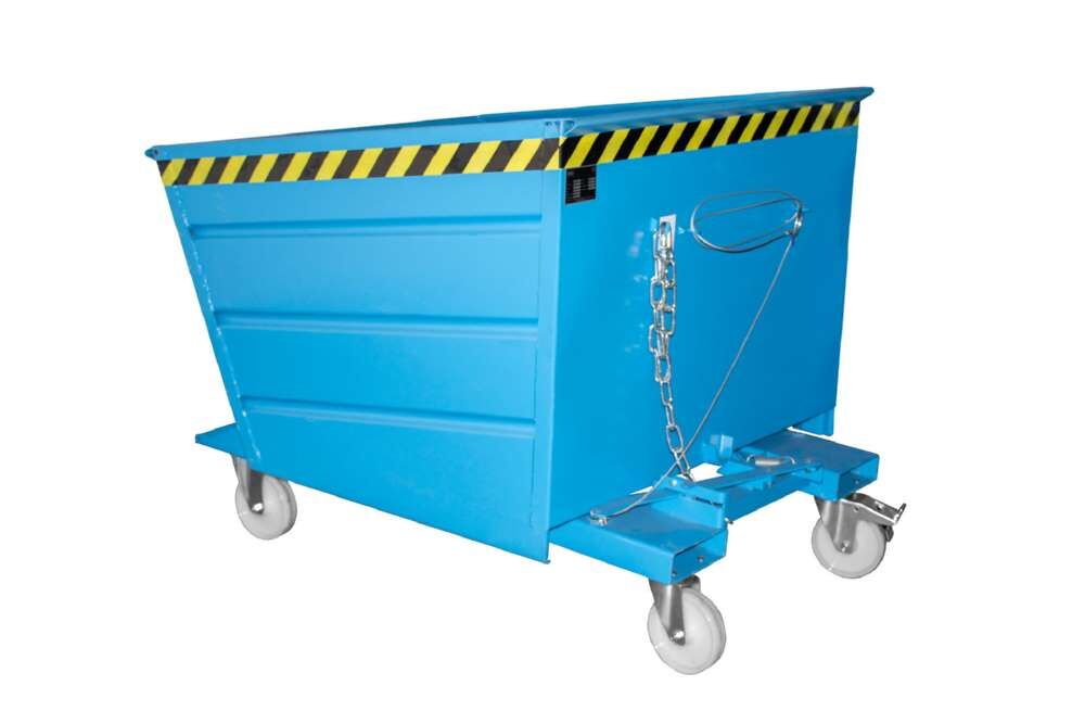 Bauer Kippbehälter VD 1000 lackiert in der Farbe Lichtblau Produktbild Bauer Kippbehälter VD 1000 lackiert in der Farbe Lichtblau bild 2