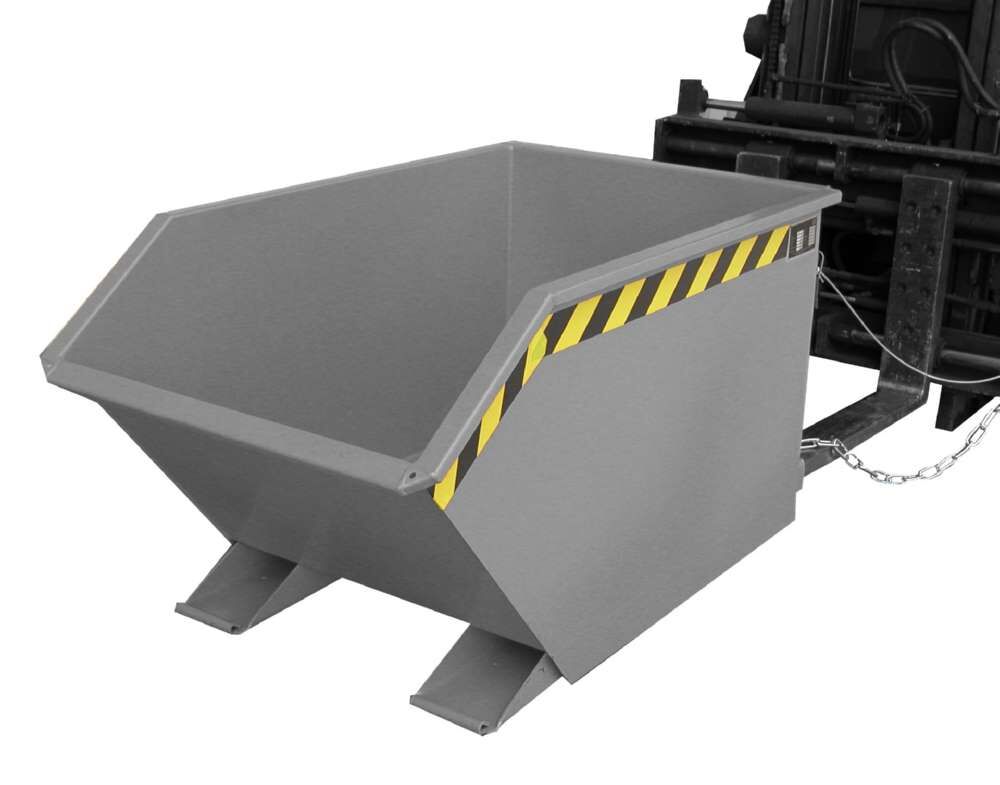 Bauer Kippbehälter GU 500 lackiert in der Farbe Mausgrau Produktbild Bauer Kippbehälter GU 500 lackiert in der Farbe Mausgrau bild 2