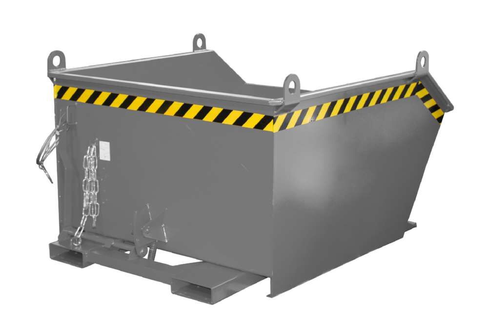 Bauer Kippbehälter GU 1000 lackiert in der Farbe Mausgrau Produktbild Bauer Kippbehälter GU 1000 lackiert in der Farbe Mausgrau bild 2