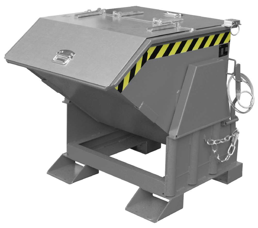 Bauer Kippbehälter BK 50 lackiert in der Farbe Mausgrau Produktbild Bauer Kippbehälter BK 50 lackiert in der Farbe Mausgrau bild 3