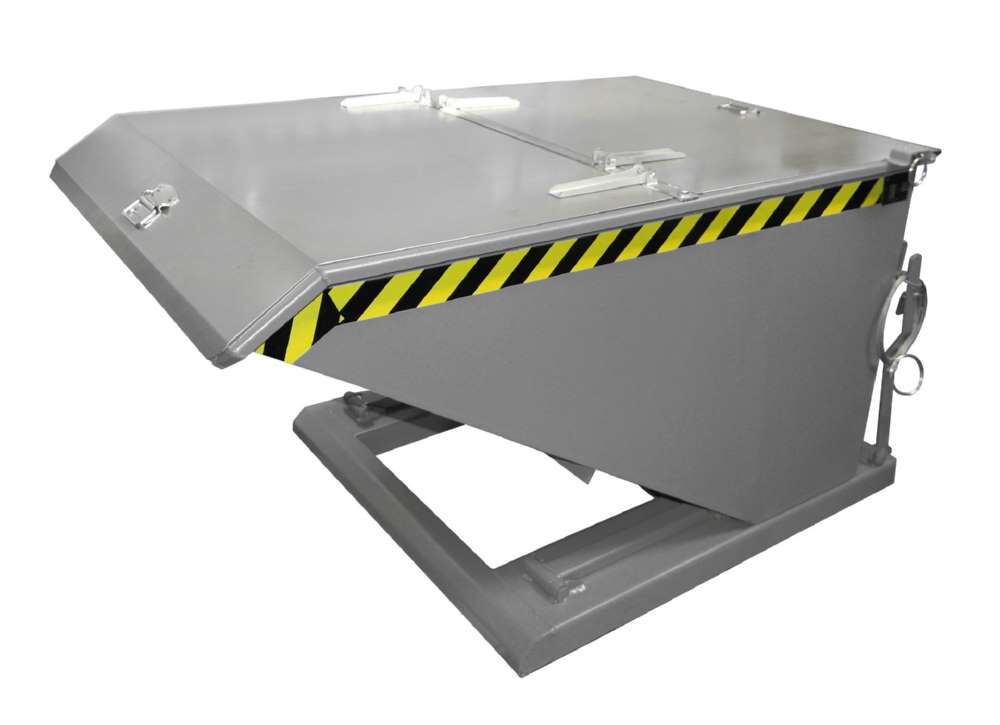 Bauer Kippbehälter NK 75 lackiert in der Farbe Mausgrau Produktbild Bauer Kippbehälter NK 75 lackiert in der Farbe Mausgrau bild 2