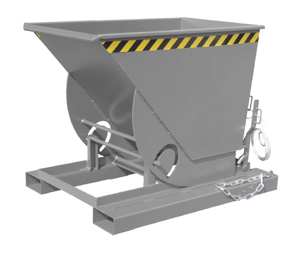 Bauer Kippbehälter mit Abrollmechanismus AK 50 lackiert in der Farbe Mausgrau Produktbild Bauer Kippbehälter mit Abrollmechanismus AK 50 lackiert in der Farbe Mausgrau