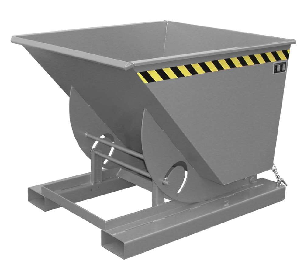 Bauer Kippbehälter mit Abrollmechanismus AK 75 lackiert in der Farbe Mausgrau Produktbild Bauer Kippbehälter mit Abrollmechanismus AK 75 lackiert in der Farbe Mausgrau