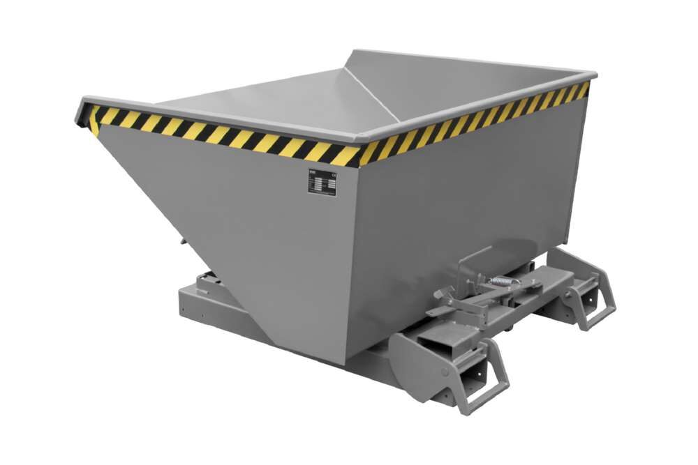 Bauer Kippbehälter 4A 900 mit Abrollmechanismus lackiert in der Farbe Mausgrau Produktbild Bauer Kippbehälter 4A 900 mit Abrollmechanismus lackiert in der Farbe Mausgrau bild 2