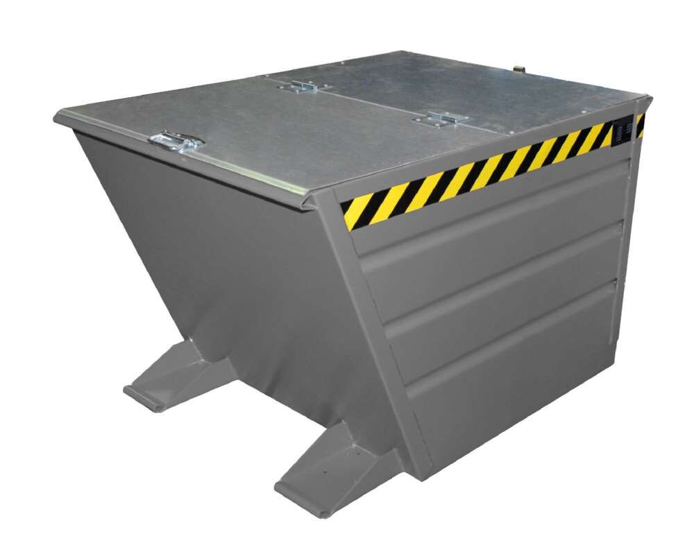 Bauer Kippbehälter VG 550 lackiert in der Farbe Mausgrau Produktbild Bauer Kippbehälter VG 550 lackiert in der Farbe Mausgrau bild 2