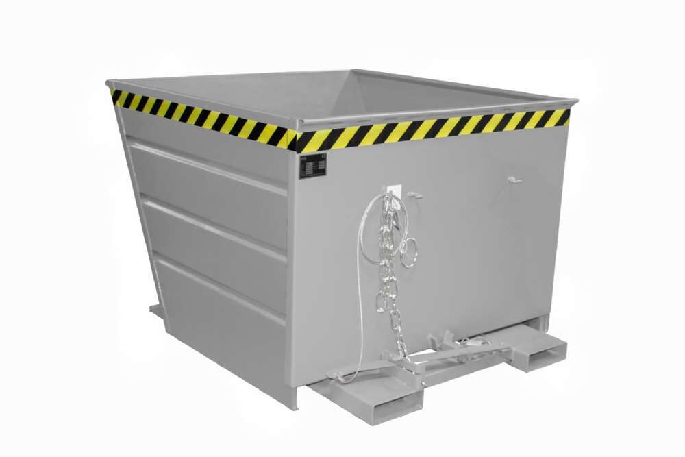 Bauer Kippbehälter VG 1100 lackiert in der Farbe Mausgrau Produktbild Bauer Kippbehälter VG 1100 lackiert in der Farbe Mausgrau