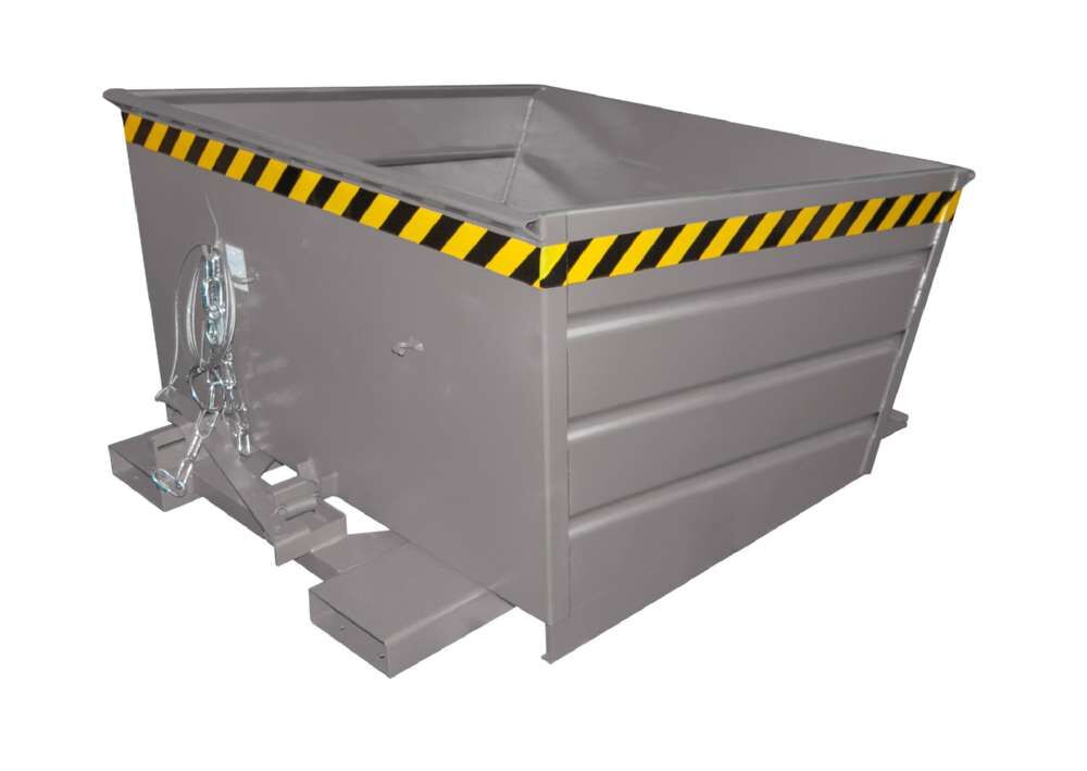 Bauer Kippbehälter VD 800 lackiert in der Farbe Mausgrau Produktbild Bauer Kippbehälter VD 800 lackiert in der Farbe Mausgrau