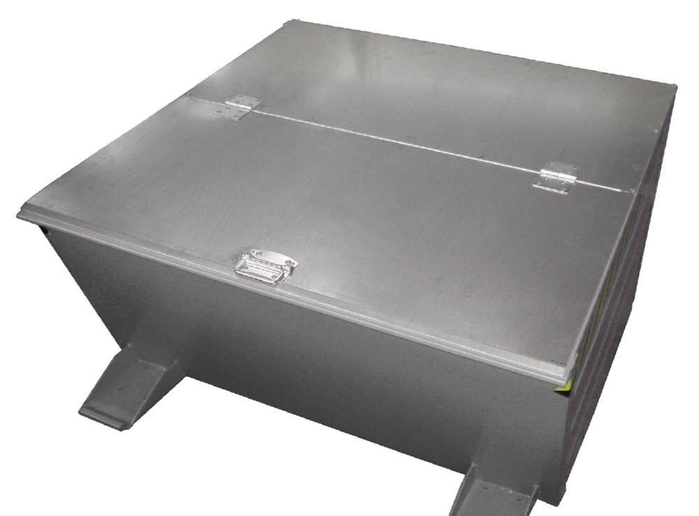 Bauer Kippbehälter VD 800 lackiert in der Farbe Mausgrau Produktbild Bauer Kippbehälter VD 800 lackiert in der Farbe Mausgrau bild 2