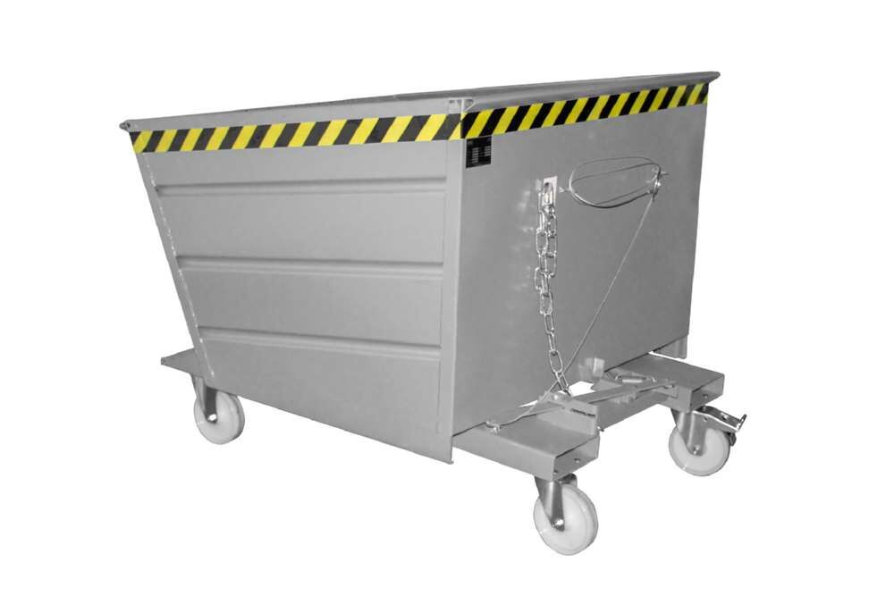 Bauer Kippbehälter VD 1000 lackiert in der Farbe Mausgrau Produktbild Bauer Kippbehälter VD 1000 lackiert in der Farbe Mausgrau bild 2